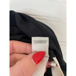 Rachel Roy Black Crew Neck Long Sleeve Ruched Dress Beaded Side Party Size XS Photo 6