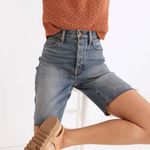 Madewell High Rise Long Denim Shorts Photo 0