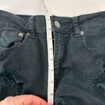 American Eagle Black Distressed Cut Off Hi Rise Festival Stretch Shorts Size 4 Photo 7
