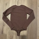 SKIMS brown crewneck long sleeve bodysuit Photo 2