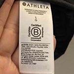 Athleta Women Black Snap Button Zip Pockets Cozy Sherpa Sweatshirt Jacket Size L Photo 5