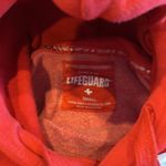 Lifeguard  Women’s Red Hooded Miami Beach Sweatshirt Photo 5