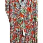 Ralph Lauren  Multi-color Paisley Flutter Sleeve Swim Cover-Up Dress Medium Photo 2