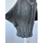 Elsamanda Made in Italy, Gray Alpaca Blend Button Front SS Sweater, Sz: M (b1) Size M Photo 2
