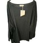 NWT Belle Zeke Long Sleeve Black Long Tunic Top With Angled Bottom Size XXL Photo 0