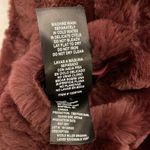 Nicole Miller Original Reversible Vest Womens Small Wine Red Faux Fur Quilted Photo 5