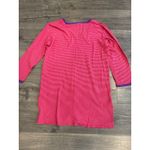 Victoria's Secret Pink Stripe Sleepshirt Tunic Dress Purple Trim S Photo 4