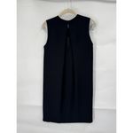 Vince ‎ Sleeveless Crepe Shift Mini Dress Women 2 Black Workwear Silk Lined Photo 2
