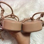 Torrid Tie Ankle Strappy Flatform Sandal Nude. Size 8.5 WW Photo 1