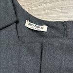 Miu Miu Gray Wool Classic Short Sleeve Dress Size 38 Photo 7