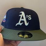 New Era Cap All the right Rushmore nohonati Oakland athletics battle of the bay World Series patch size 7 1/8 brand new  Photo 1