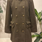 Worthington  Vintage Wool Blend Military Style Double Breasted Button Coat M Photo 0
