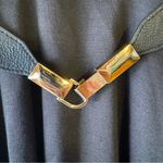 Lovely Day ModCloth  Black Sleeveless Belted Skater Dress Button Bodice Retro Photo 5