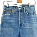 RE/DONE  Originals 70's Stove Pipe Jeans Classic Faded‎ Blue Size 28 Photo 3