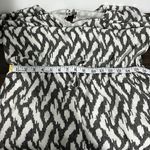 J.Crew  V Neck Romper with Tie Black and White Size Small Photo 9