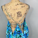 Sz 10 Rotate BIRGER CHRISTENSEN Blue Floral Print Maxi Dress NWOT $341 MSRP Blue Photo 9