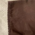 Morgan Taylor Vintage y2k Brown Satin Embroidered Floral Wrap Robe Dressing Gown 🔥 Photo 3