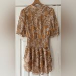 AQUA  Retro Smocked Floral Print Mini‎ Dress Size Medium NWT Photo 1