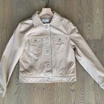 Reiss NWT Piper Leather Jacket in Neutral Size UK14/US10 Photo 5