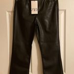 ZARA Leather Black Pants Photo 0
