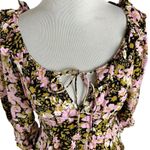 Free People  Spring Floral Romantic Dainty Ethereal Sweetheart Blouse Top Size XS Photo 7