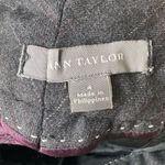 Ann Taylor Women's Gray Pinstripe Wool Dress Pants Size 4 Business Photo 5