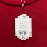 Holiday Red Tier Tulle Party Dress Whimsical Modest Christmas Festive L NWT READ Size L Photo 3