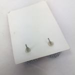 New I love Crochet ball stud earrings Crocheted silver handcrafted Photo 2