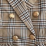 Petal and Pup  Michaela Tan Plaid Blazer Jacket NWOT Size S Photo 9