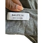 Bailey 44 Gray & White Striped Cold-Shoulder Tunic Top Stretchy Size M Photo 3