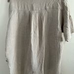 Peach Love California  Tan Casual Button Down Shirt Photo 2