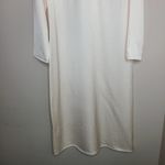 Saint Art Tuckernuck Isabel Satin Long Sleeve Midi Dress Ivory Modest Minimalist Size L Photo 4