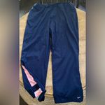Nike  Women’s‎ Sz XXL (20-22) Navy/Pink Poly Open Hem Windbreaker Pants Photo 1