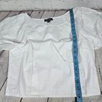 J.Crew  Fitted puff-sleeve‎ top in White 8 NWT Photo 5