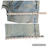 Free People We the  Kinsey Jeans Women’s 32 Wide Leg Pleated Crop Distressed Boho Photo 12