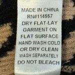 THML Leopard Print Sweatshirt Gray Contrast Sleeves Size Medium Photo 12