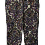 J.Crew Stretch City Fit Paisley Crop Pants Size 2 Beach Preppy Business Casual Photo 0