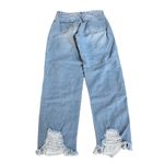 Princess Polly Distressed High Rise Ankle Straight Leg Jeans Blue Size 4 Photo 1