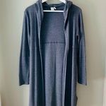 Paper Crane Long Open Front Cardigan Gray Sz XS Photo 0