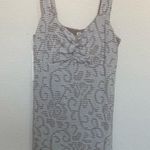 Free People Jacquard Floral Mini Bodycon Tank Dress Gray Mauve Size Large Photo 0