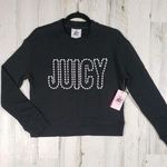 Juicy Couture NWT Juicy by  Black Silver Graphic Sweatshirt Women's Size XS Photo 0