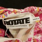 💕ROTATE💕 Number 1 Floral Puff Sleeve Mini Dress ~ Raspberry Rose Combo White Size XS Photo 15