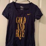 Nike University Of West Virginia Mountaineers Women's T-Shirt Size S Blue Gold Photo 0