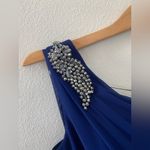 Alex Evenings Alex Evening Bead Waist‎ One Shoulder Chiffon Gown Photo 6