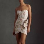 NWT V.Chapman Nasturtium Micro Mini Floral Corset Dress Size 8‎ Green Photo 1