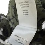 Rails  100% Silk Haha Olive Green Cheetah Shirt Dress Size M Photo 7