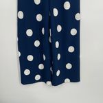 Karl Lagerfeld  Paris Women's Navy Polka Dot Wide Leg Sleeveless Jumpsuit Size 6 Photo 5