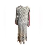 Indian Women Multi Floral Printed Cotton Kurta Kurti Top Tunic Straight Dress Black Photo 2