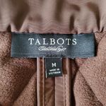 Talbots  Women's Brown Diamond Quilted Button Up Vest Size M Photo 5