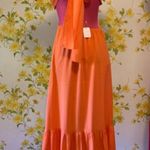 backless tiered maxi beach dress in fuchsia size S/M Photo 6
